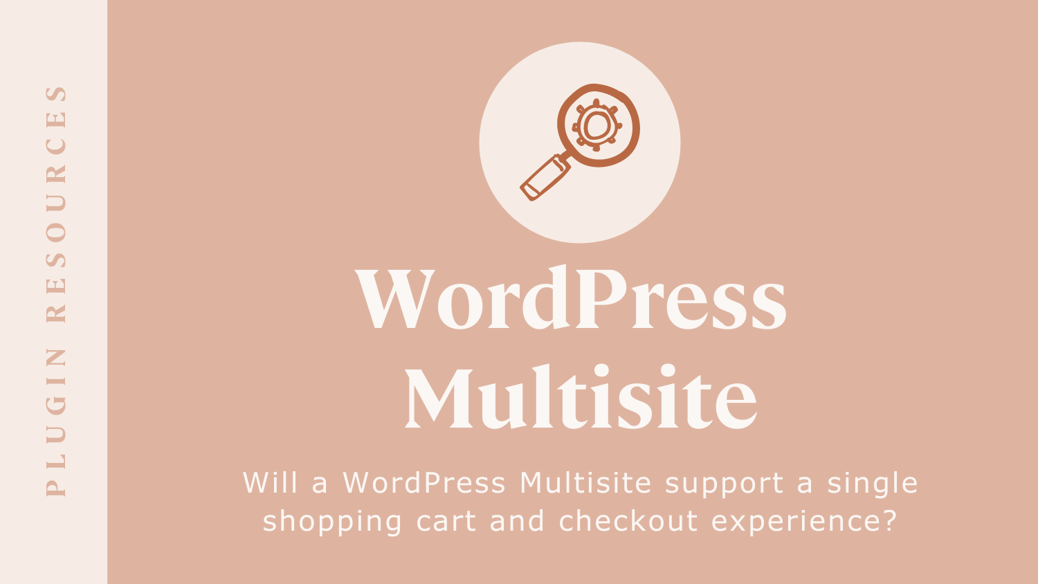 Will a WordPress Multisite support a single shopping cart and checkout experience?